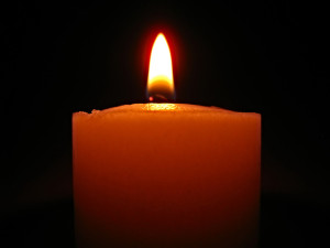 Closeup of candle flame.