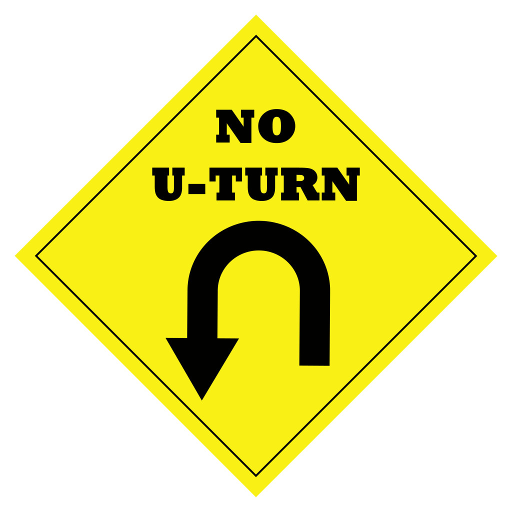 no u turn