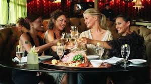 women having dinner